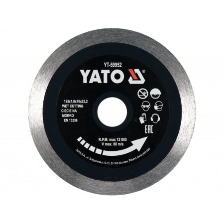LAMĂ DIAMANTATĂ CONTINUĂ 125MM, CERAMICĂ