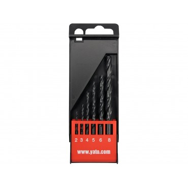 SET BURGHIE METAL HSS, 6 BUC, 2-8MM