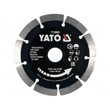 DISC DIAMANTAT SEGMENTAT, 125X22.2X2MM