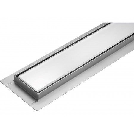 RIGOLĂ DUȘ, STICLĂ ALBĂ 70CM, WET&DRY