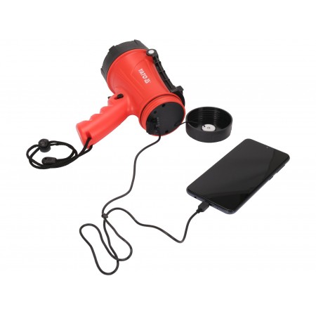 LANTERNĂ CU ACUMULATOR, 15W, 1200LM, IP68, 3.7V