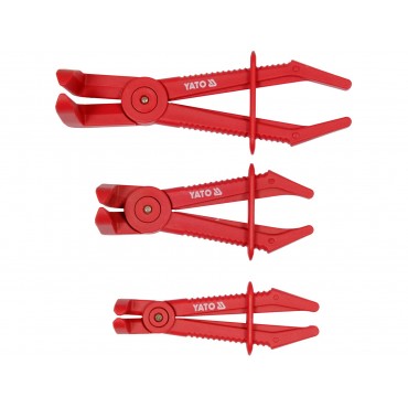 SET CLEȘTI PLASTIC PENTRU FURTUNURI AUTO, 3 BUC
