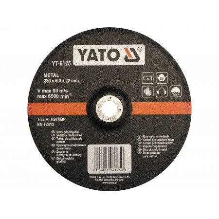 DISC ȘLEFUIT METAL 230X22X6MM