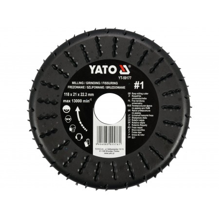 FREZĂ RAȘPEL 118X21X22.2MM, NR.1