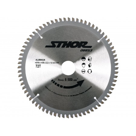 PÂNZĂ FIERASTRĂU CIRCULAR PENTRU ALUMINIU D210 T72 D30