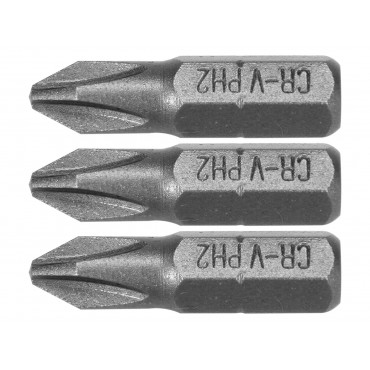 SET 3 BIȚI 1/4'' PH2X25MM