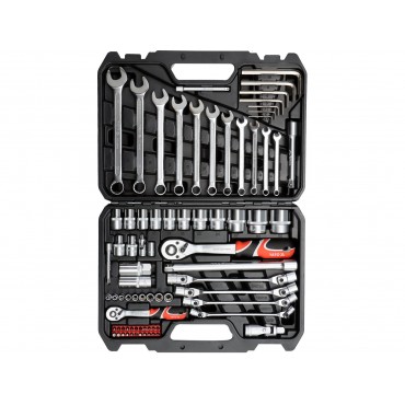 SET DE SCULE 1/4'' ȘI 1/2'', 77 PIESE