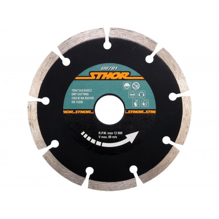 DISC DIAMANTAT SEGMENTAT 125X2MM H7 DISC DIAMANTAT SEGMENTAT 125X2MM H7
