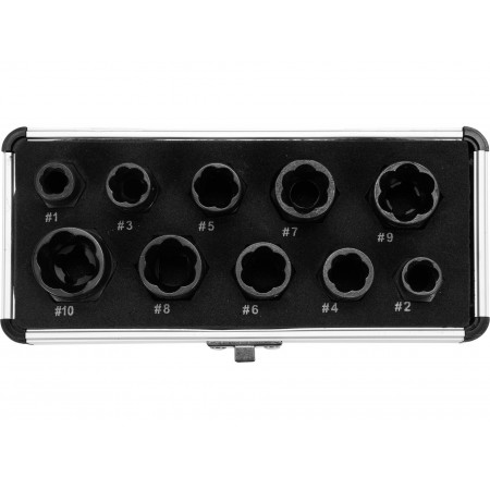 SET EXTRACTOARE ȘURUBURI, 3/8'', 10 BUC