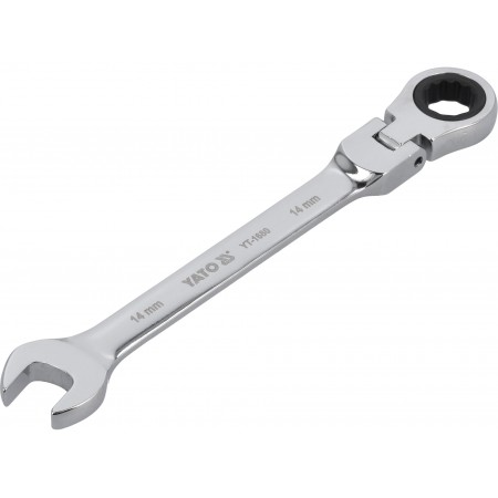 CHEIE COMBINATĂ CU CLICHET ȘI CAP FLEXIBIL 14MM