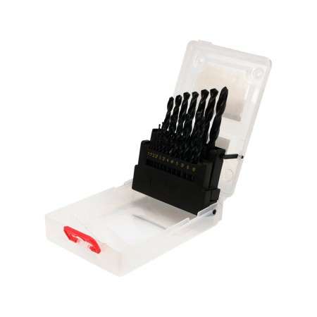 SET BURGHIE METAL HSS, 19 BUC, 1-10MM