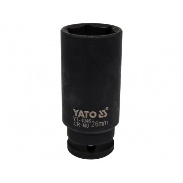 CHEIE TUBULARĂ DE IMPACT HEXAGONALĂ ADÂNCĂ 1/2''X26MM