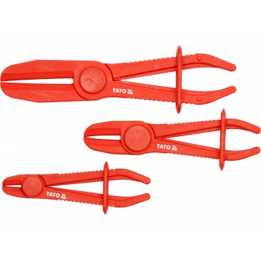 SET CLEȘTI PLASTIC PENTRU FURTUN AUTO, 3 BUC