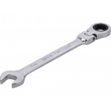 CHEIE COMBINATĂ CU CLICHET ȘI CAP FLEXIBIL 17MM