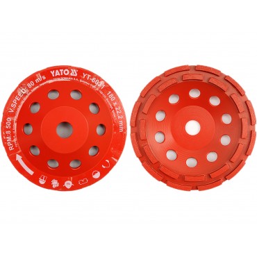 DISC CUPĂ DIAMANTAT PENTRU ȘLEFUIT 125X22MM
