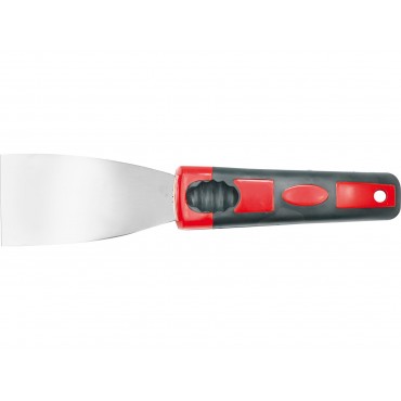 ȘPACLU DIN OȚEL INOXIDABIL, MÂNER ERGONOMIC BICOLOR, 10CM