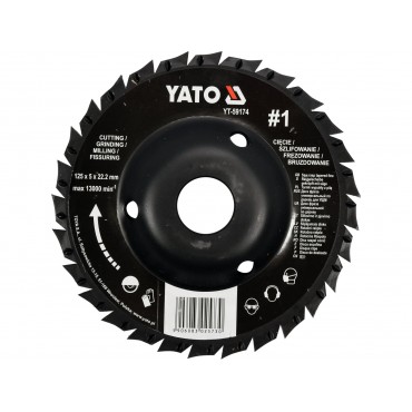 DISC CIRC.RASPEL DEPRESAT,125X22.2MM,NR2