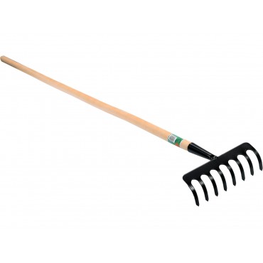 GREBLĂ METAL, 8 DINȚI, CU COADĂ