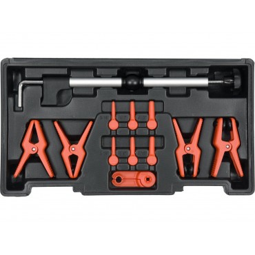 SET DE CLEME PENTRU FURTUNURI METALICE ȘI FLEXIBILE, 12 PIESE