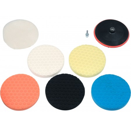POLISHING PAD KIT 180MM M14 8PCS
