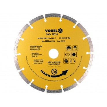 DISC DIAMANTAT CU SEGMENTE 180MM