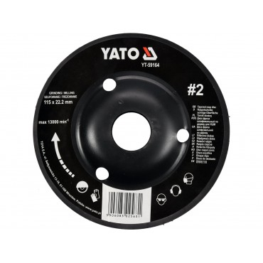 DISC RAȘPEL LEMN,DEPRESAT 115X22.2MM, NR2