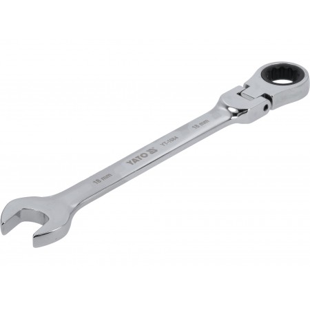 CHEIE COMBINATĂ CU CLICHET ȘI CAP FLEXIBIL 18MM