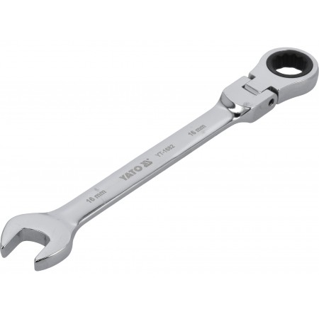 CHEIE COMBINATĂ CU CLICHET ȘI CAP FLEXIBIL 16MM