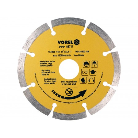 DISC DIAMANTAT CU SEGMENTE 115MM