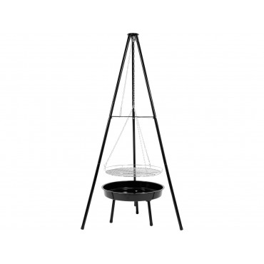 GRĂTAR CU TREPIED ȘI LANȚ, 52CM