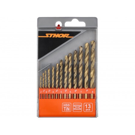 SET BURGHIE PENTRU METAL HSS - TITAN 2-8MM, 13 BUC