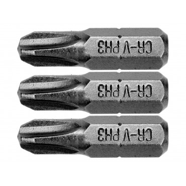 SET 3 BIȚI 1/4'' PH3X25MM