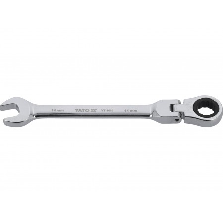 CHEIE COMBINATĂ CU CLICHET ȘI CAP FLEXIBIL 14MM