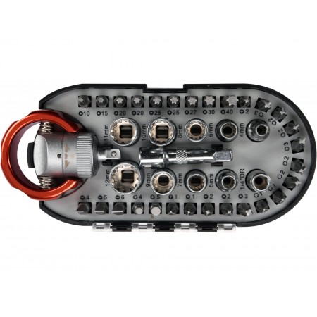 SET TUBULARE ȘI BIȚI, 40 PIESE